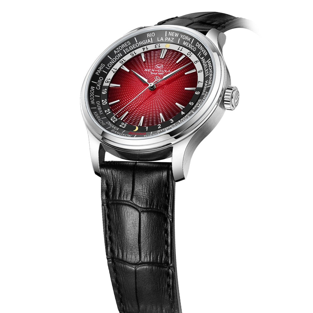 Extraordinary Series World Time Day Night Display GMT Watch 41mm