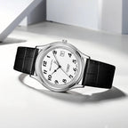 Slim Enamel Dial Ultra-Thin Dress Watch 39mm