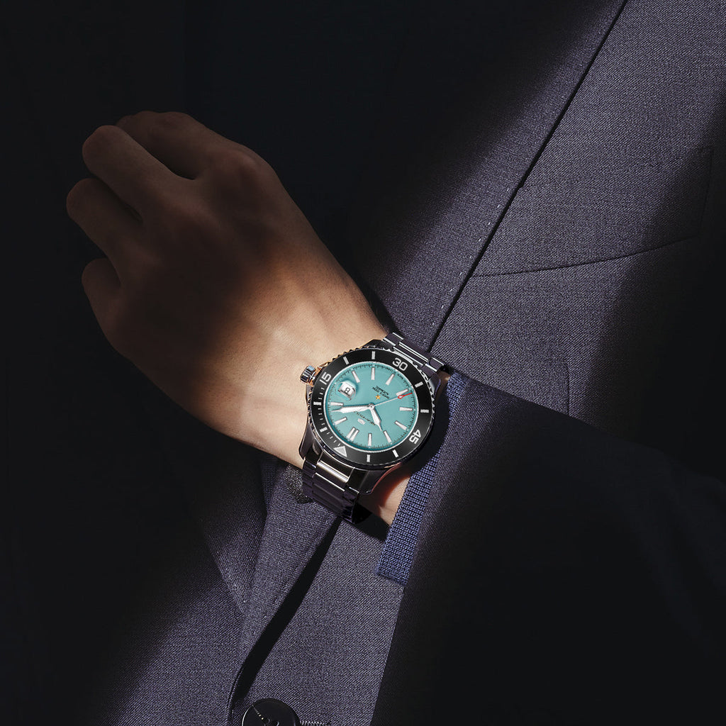 Ocean Series 200m Waterproof Matte Dial Diving Watch 44mm
