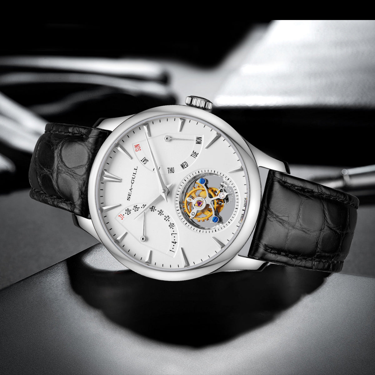Artisan Heritage Series Multifunctional Day-date Calendar Eccentric Tourbillon 41mm