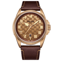 Warpath Series "The Sword Of King Goujian" Diamond-pattern Dial Bronze Case Watch 43.5mm