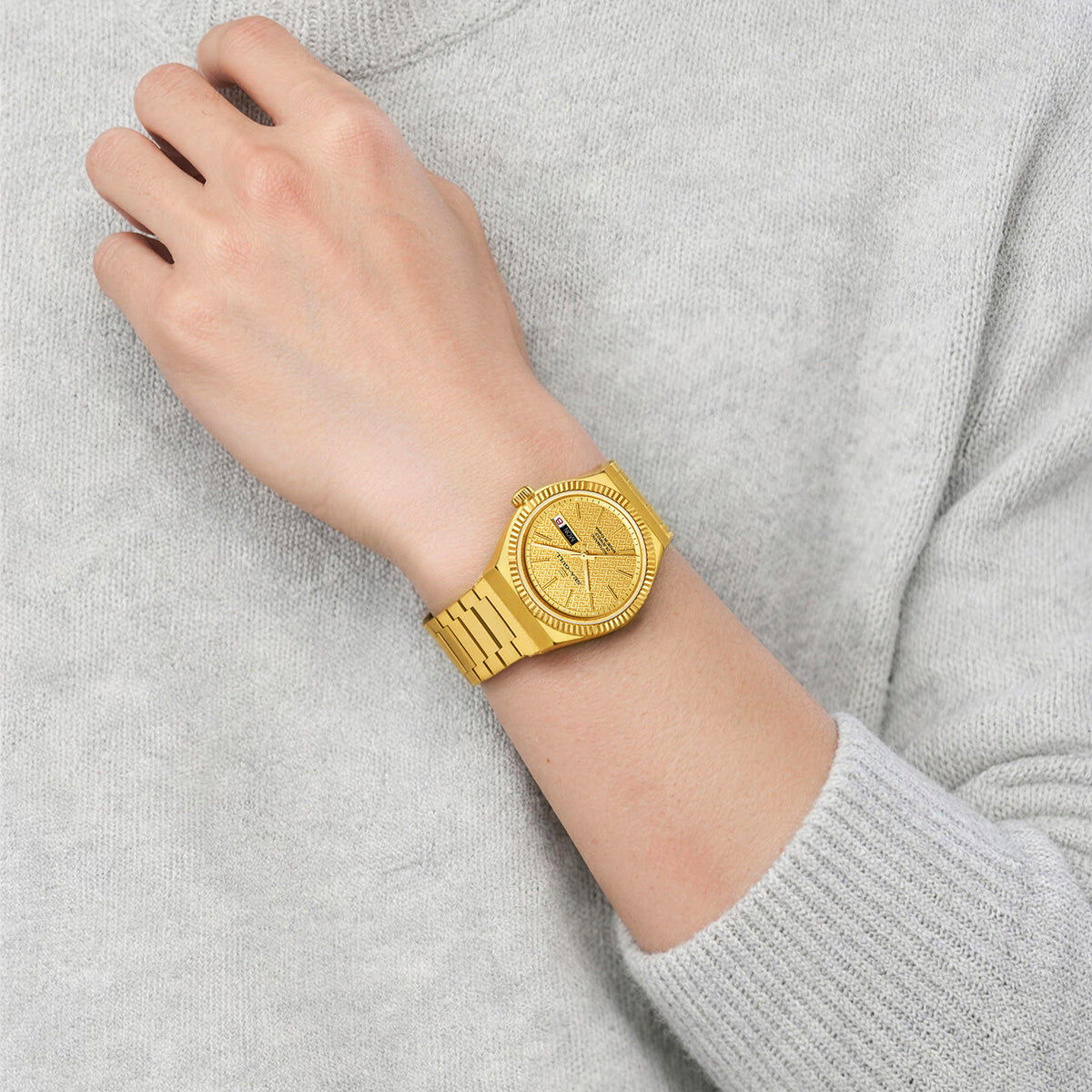 Ancient Cloud Motif Dial Date-day Calendar Reissue Automatic Dress Watch 38mm