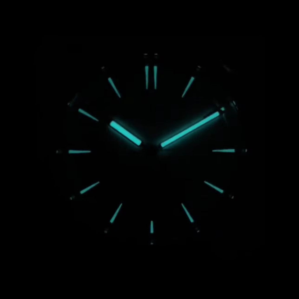 Extraordinary Series Polygonal Bezel Solid-color Sunburst Dial Dress Watch 40mm