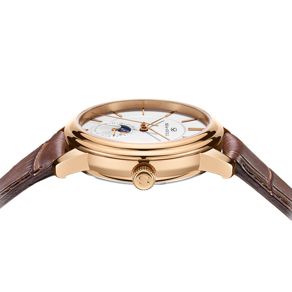 Ultra-thin Moon Phase Dress Watch 38mm