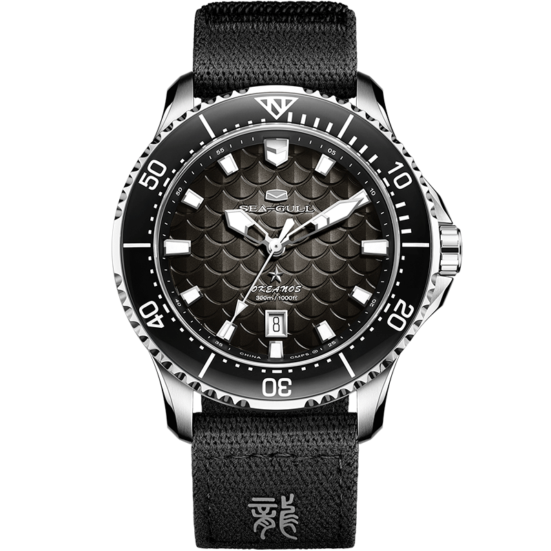 Ocean Series Pro "Dragon Kings of the Four Seas" Dragon-scale Dial 300m Waterproof Diving Watch 44mm
