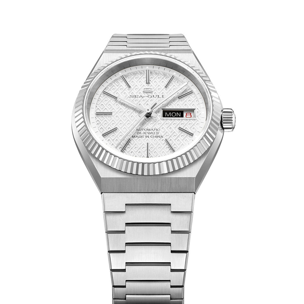 Ancient Cloud Motif Dial Date-day Calendar Reissue Automatic Dress Watch 38mm