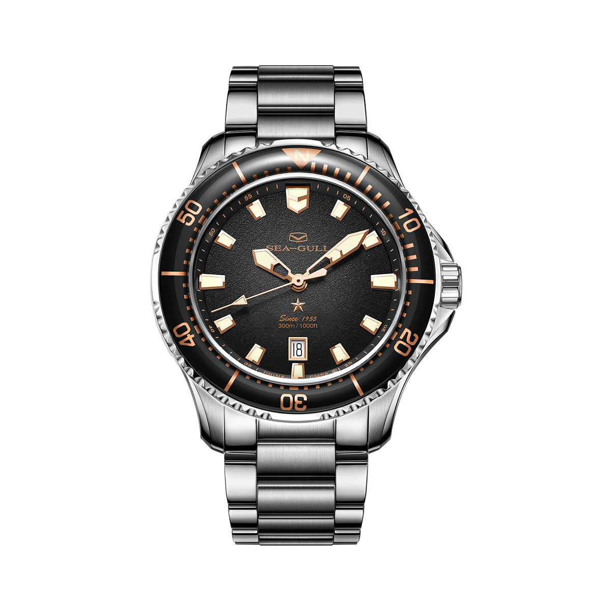 Ocean Series Pro 300m Waterproof Diving Watch 44mm
