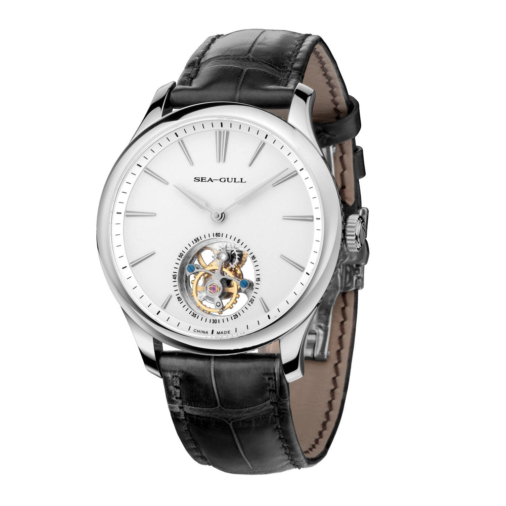 Heritage Series Off-center Tourbillon Watch Transparent Caseback 41mm