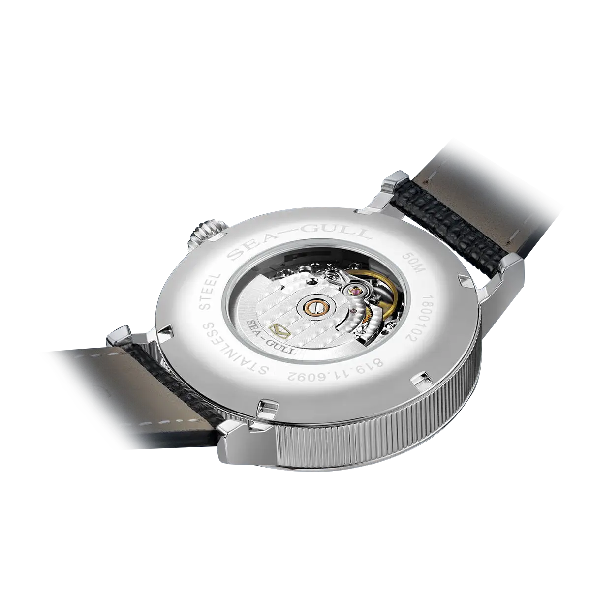 Moon Phase Calendar Power Reserve Indicator Business Watch 41mm