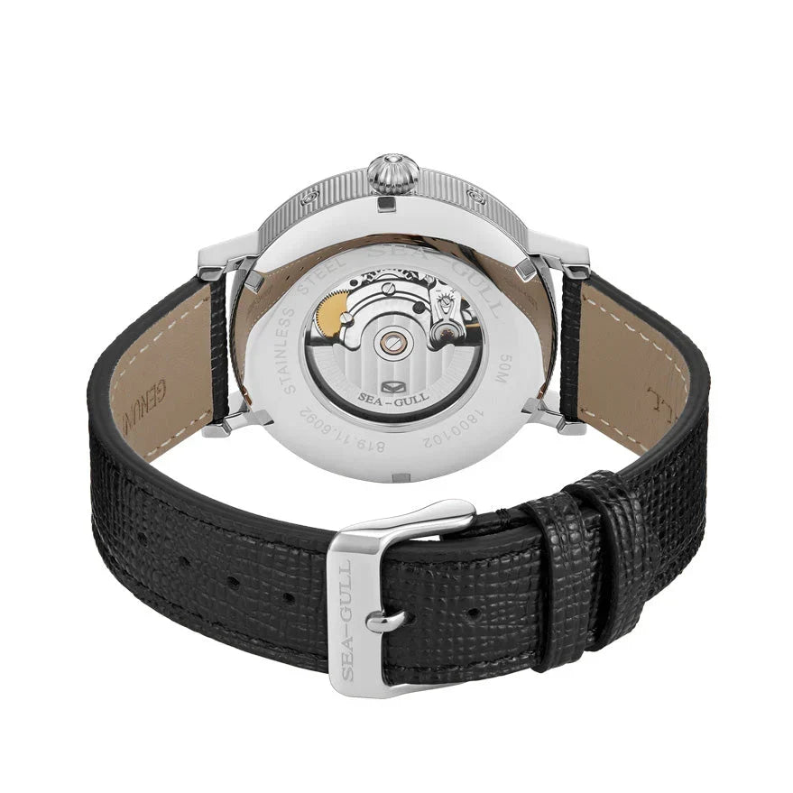 Moon Phase Calendar Power Reserve Flying Dragon Watch 41mm