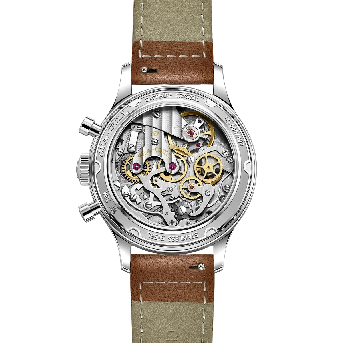 Seagull 1963 Polar Night Edition Panda Eye Chronograph Watch 37.3mm
