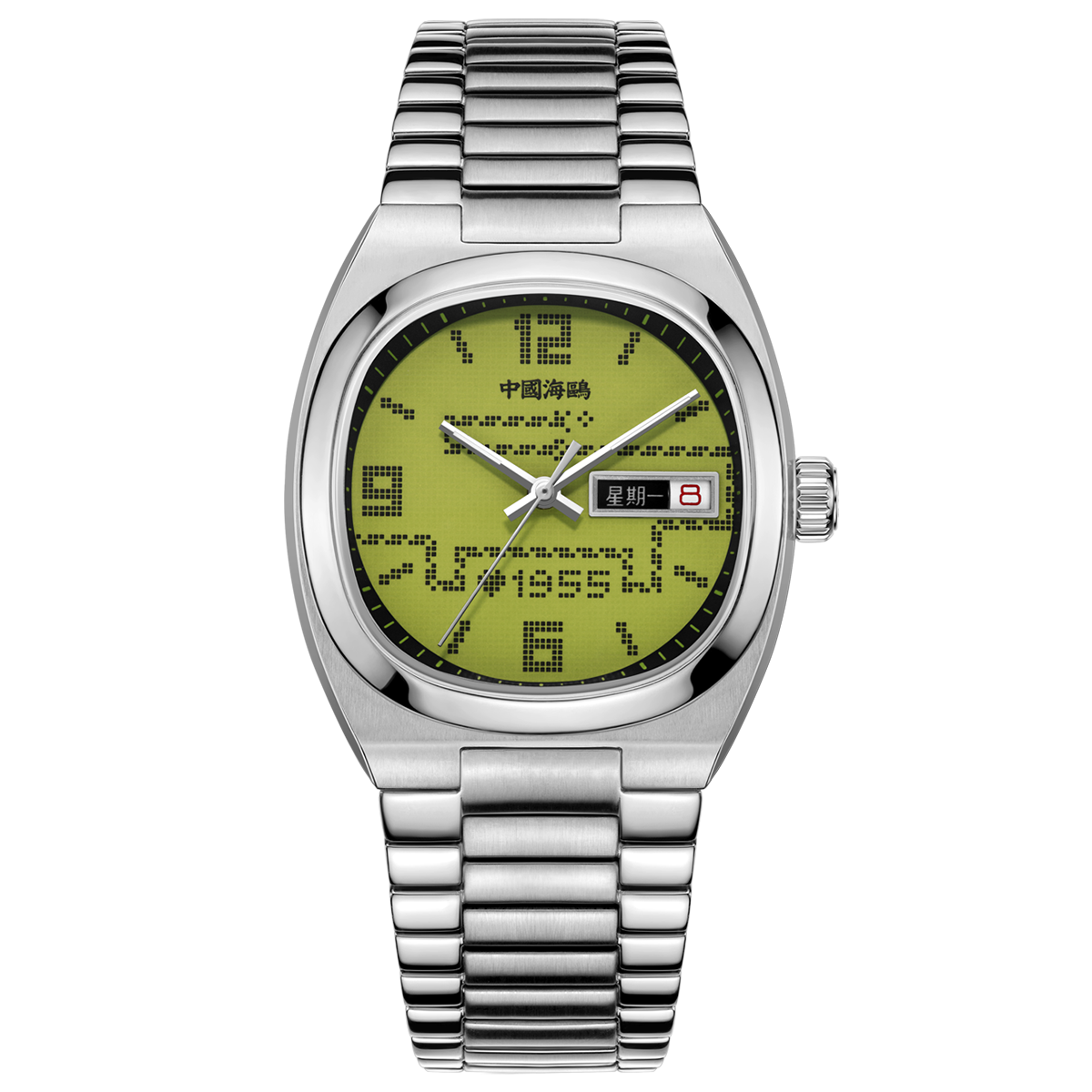 Gluttonous Snake Dial Day-date Calendar 70th Anniversary Edition Tonneau Watch 36mm