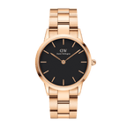 Iconic Link Black Rose Gold