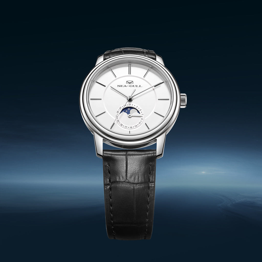 Ultra-thin Moon Phase Dress Watch 38mm