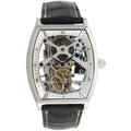 Tourbillon Skeleton Dial Tonneau Shape Watch 41mm