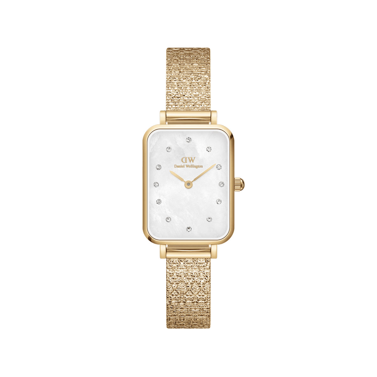 Quadro Lumine Pressed Piano White MoP Gold