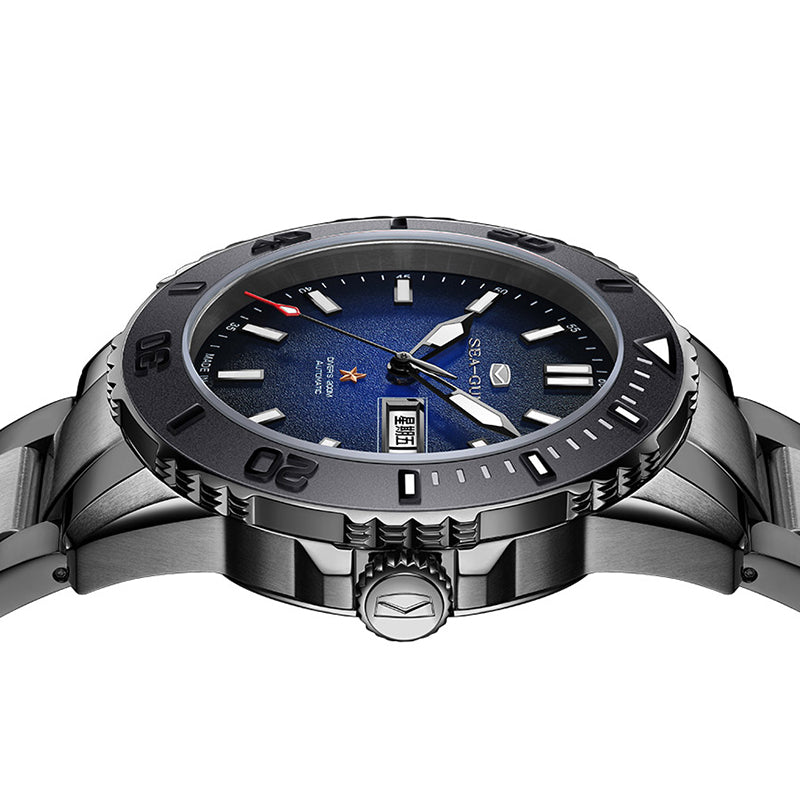 Ocean Series 200m Waterproof Sparkling Dial Ceramic Bezel Diving Watch 44mm