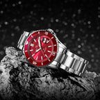 Ocean Series 200m Waterproof Engraved Caseback Diving Watch 44mm