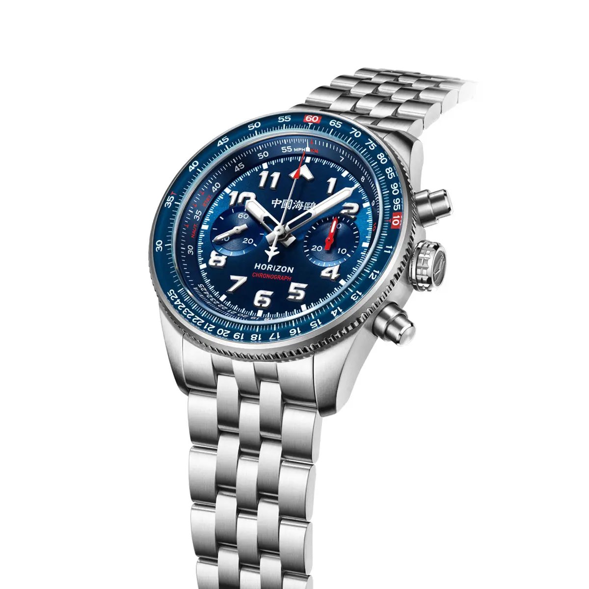 Aviation Series Tachymeter Chronograph Titanium Alloy Watch 43mm