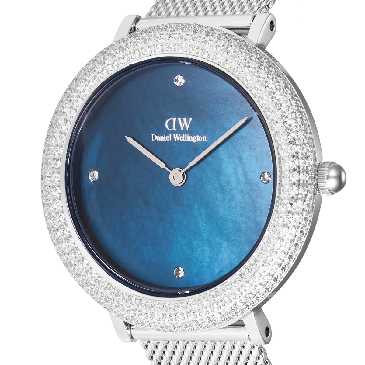 Crystalline Bezel Sterling Blue